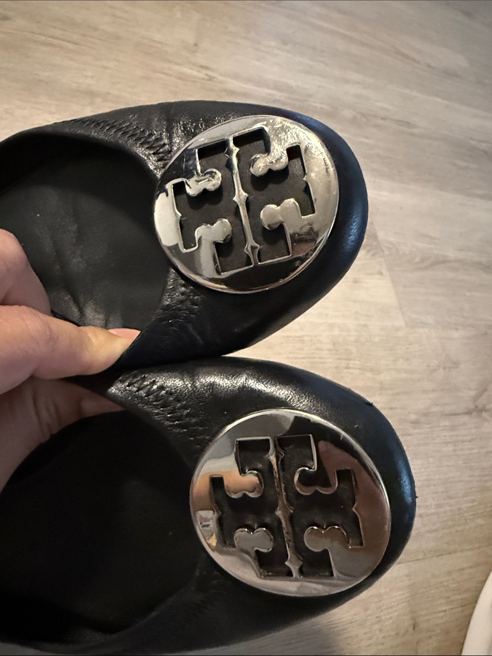 Tory Burch Minnie Leather Travel Ballet Flats - Picture 5 of 9